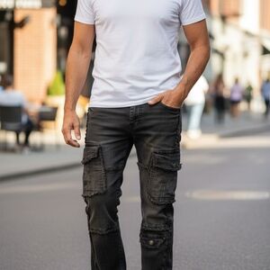 GTL4 Black Denim Jeans